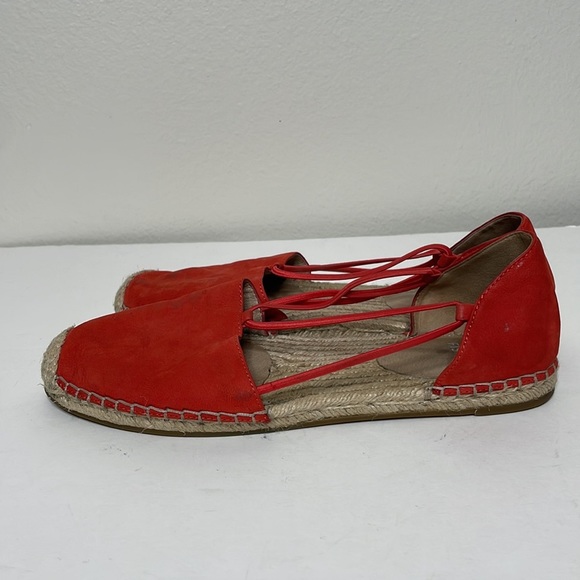 Eileen Fisher Lee Espadrille Sandals sz 8 Orange - Picture 4 of 8
